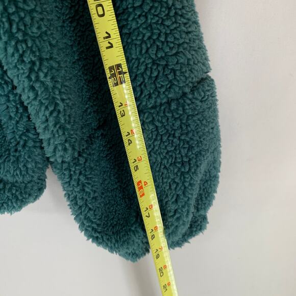 Lululemon Cinchable Fleece Zip Up 6 Green Jasper Plush High Neck Sherpa Athletic - Picture 14 of 16